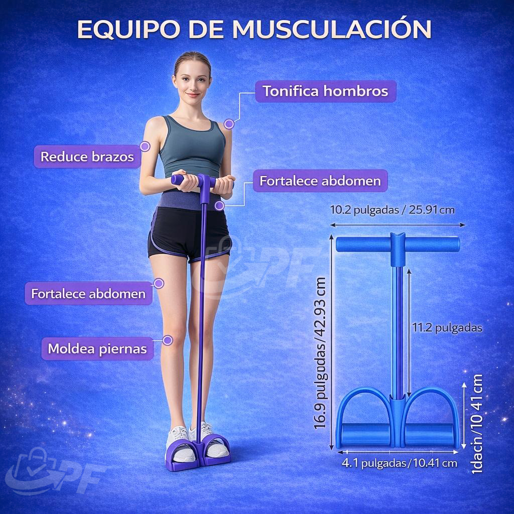 PowerPedal™ Entrenador elástico 4 en 1
